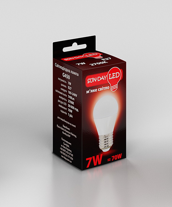 Светодиодная лампочка LED 7W/G450